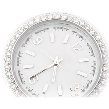 Diamond-studded watch face